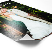 Hochzeitsdanken Sie Karten, die mit Ihrem Bild ind Fotodruck (Ecke)