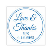 Hochzeitsdanken Textselbstfärbung der Briefmarke Permastempel (Design)