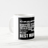 Hochzeitsdanken Trauzeugen: Bester Trauzeuge Kaffeetasse (Vorderseite Links)