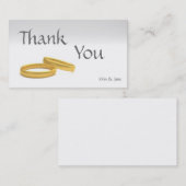 Hochzeitsdanken - Visitenkarte (Vorne/Hinten)