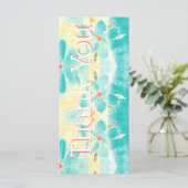 HochzeitsDankeschön an die Aquamarine Fotovorlage (Stehend Vorderseite)