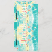 HochzeitsDankeschön an die Aquamarine Fotovorlage (Vorne/Hinten)