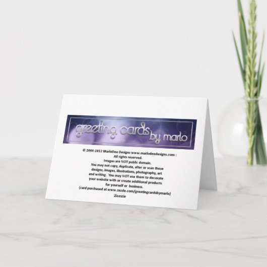 Hochzeitsdankkarte D9 Dankeskarte (Rückseite)