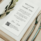 Hochzeitsdankkarte mit Qr-Code,