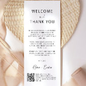 Hochzeitsdankkarte mit Qr-Code,