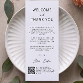 Hochzeitsdankkarte mit Qr-Code,