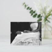 Hochzeitsdankkarten Postkarte (Stehend Vorderseite)