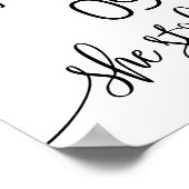 Hochzeitsdatum am besten für den Tag Poster (Ecke)