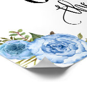 Hochzeitsdatum am besten Tag Blumen am Tag Poster (Ecke)
