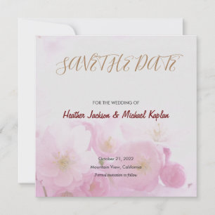 Hochzeitsdatum Profi Klassische Blumen speichern Save The Date