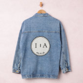 Hochzeitsdatum und Anfangsbuchstaben der Braut per Jeansjacke (Hangar)