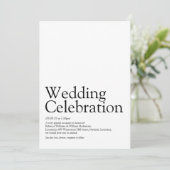 Hochzeitsdefinition Einladung (Stehend Vorderseite)