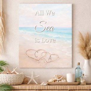 Hochzeitsdekoration Alles was wir sehen ist Liebe Poster