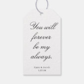 Hochzeitsdekoration, Brautdusche Dekoration Geschenkanhänger (Rückseite)