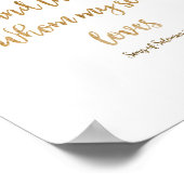 Hochzeitsdekoration Kunstdrucken "Ich habe den Ein Poster (Ecke)