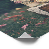 Hochzeitsdekoration nach Jahrgang Poster (Ecke)