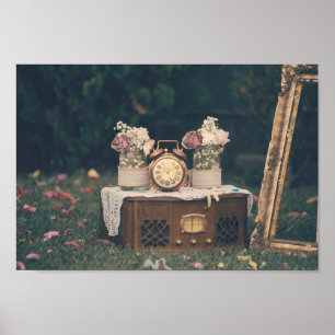 Hochzeitsdekoration nach Jahrgang Poster