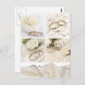 Hochzeitsdekoration Postkarte (Vorne/Hinten)