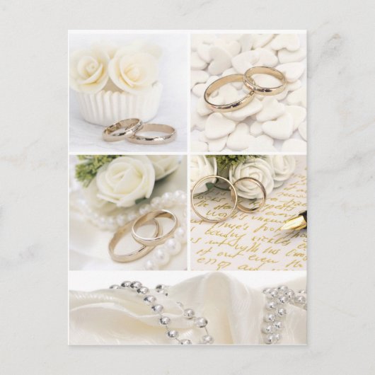 Hochzeitsdekoration Postkarte (Vorderseite)