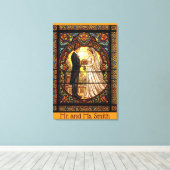 Hochzeitsdesign aus traditionellem Hartglas Leinwanddruck (Insitu (Holzboden))