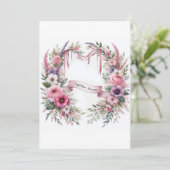 Hochzeitsdesign Einladung (Stehend Vorderseite)