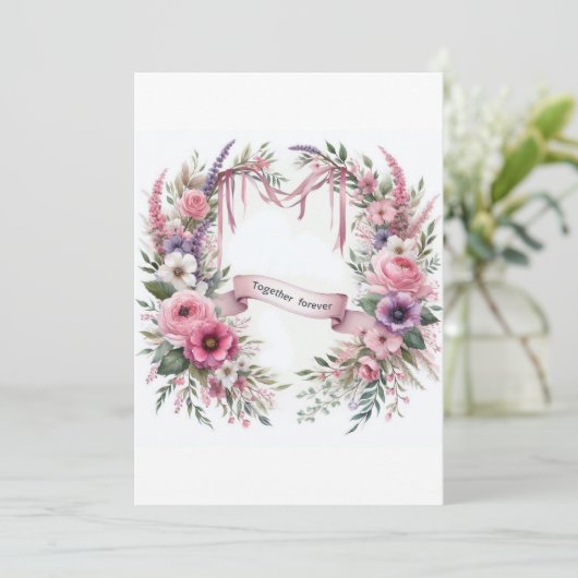 Hochzeitsdesign Einladung (Stehend Vorderseite)