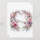 Hochzeitsdesign Einladung (Vorne/Hinten)