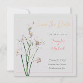 Hochzeitsdesign für Berufliche Blume Save the Date Einladung (Vorderseite)