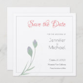 Hochzeitsdesign für Berufliche Blume Save the Date Einladung (Vorne/Hinten)