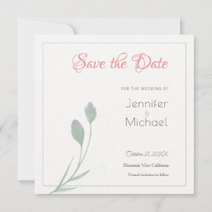 Hochzeitsdesign für Berufliche Blume Save the Date Einladung