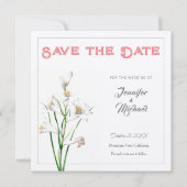 Hochzeitsdesign für Berufliche Blume Save the Date Einladung (Vorderseite)