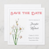Hochzeitsdesign für Berufliche Blume Save the Date Einladung (Vorne/Hinten)