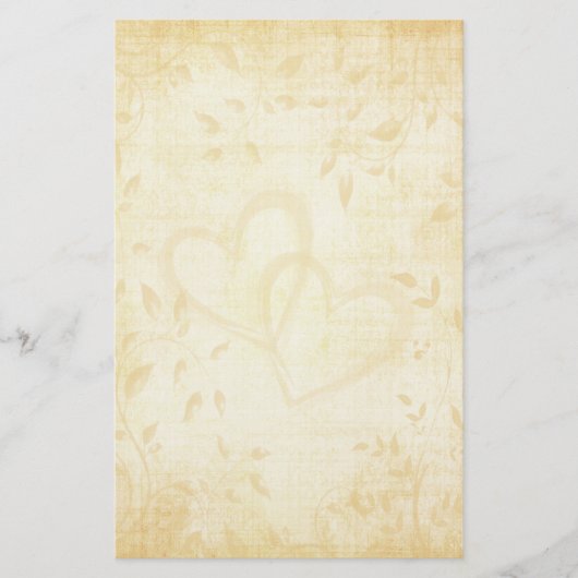 Hochzeitsdesign mit altem Papier (Vorderseite)