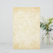 Hochzeitsdesign mit altem Papier (Stehend Vorderseite)