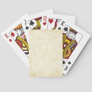Hochzeitsdesign mit altem Papier Spielkarten