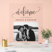 Hochzeitsdesign mit Hübscher Kalligrafie Acrylschild (Hochzeit)