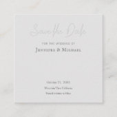 Hochzeitsdesign Modernes Design Save the Date Begleitkarte (Vorderseite)