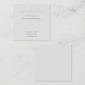 Hochzeitsdesign Modernes Design Save the Date Begleitkarte (Vorne/Hinten)