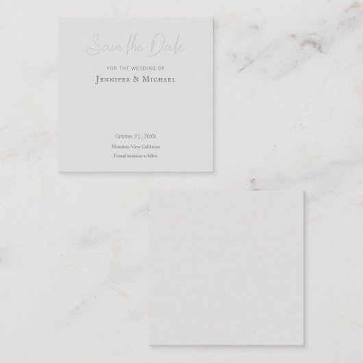 Hochzeitsdesign Modernes Design Save the Date Begleitkarte (Vorne/Hinten)