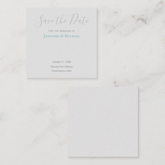 Hochzeitsdesign Modernes Design Save the Date Begleitkarte (Vorne/Hinten)