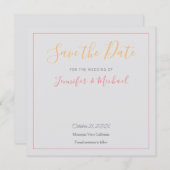 Hochzeitsdesign Modernes Design Save the Date Einladung (Vorne/Hinten)