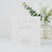 Hochzeitsdesign Modernes Design Save the Date Einladung (Stehend Vorderseite)