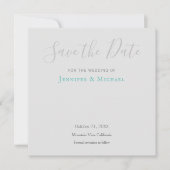 Hochzeitsdesign Modernes Design Save the Date Einladung (Vorderseite)