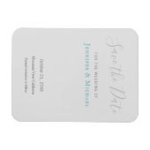Hochzeitsdesign Modernes Design Save the Date Magnet (Horizontal)
