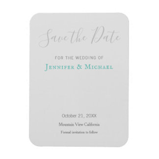 Hochzeitsdesign Modernes Design Save the Date Magnet