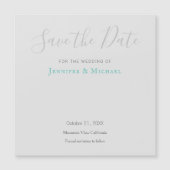 Hochzeitsdesign Modernes Design Save the Date Magneteinladung (Vorderseite)