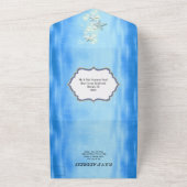 Hochzeitsdestination für tropisch-blaue Ozeane All In One Einladung (Außenbereich)