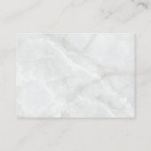 Hochzeitsdetails aus blauem Marmor Begleitkarte (Rückseite)