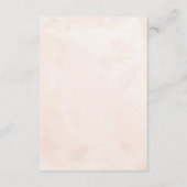 Hochzeitsdetails für Rose in Navy und Gold Begleitkarte (Rückseite)