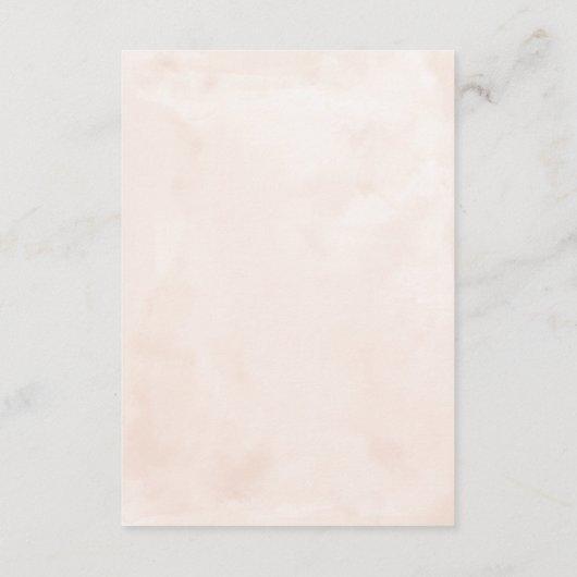 Hochzeitsdetails für Rose in Navy und Gold Begleitkarte (Rückseite)